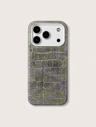 Leather Case for iPhone 17 Pro / 17 Pro Max - Alligator / Himalaya