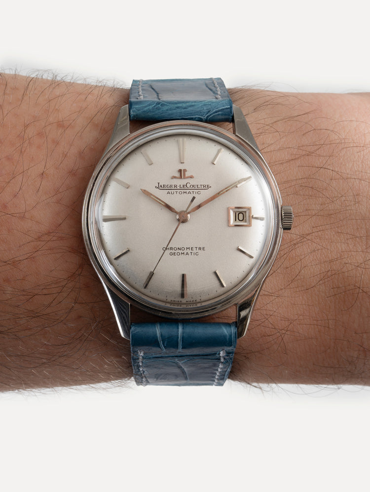 Jaeger LeCoultre – white dial, steel, automatic, 36mm K8835 geomatic model, movement 2019028, FDBE389/1 no. 1185349