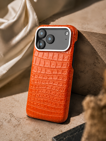 Leather Case for iPhone 18 Pro / 18 Pro Max - Alligator / Himalaya