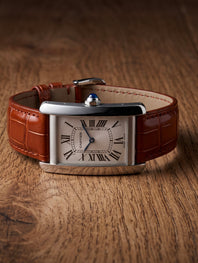 Cartier Tank – Bracelet Alligator Brillant