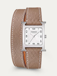 Hermès Heure H – Bracelet Double tour Buffle