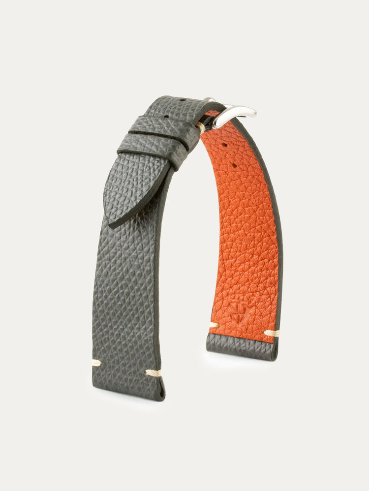 Bracelet cuir "Tribute to H." – Veau Grainé