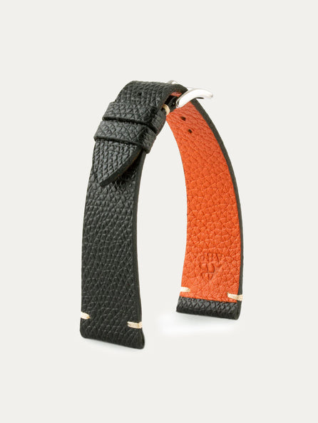 Bracelet cuir pour Apple Watch Tribute to H. - Veau grainé