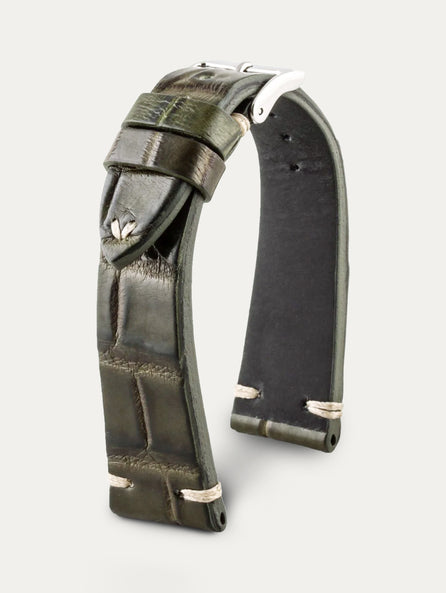 Bracelet cuir Vintage - Alligator