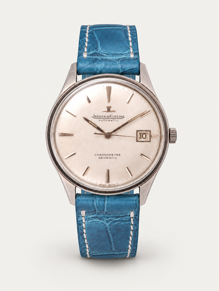 Jaeger LeCoultre – white dial, steel, automatic, 36mm K8835 geomatic model, movement 2019028, FDBE389/1 no. 1185349