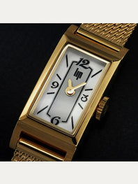 Montre Lip - Churchill T13 maille milanaise dorée