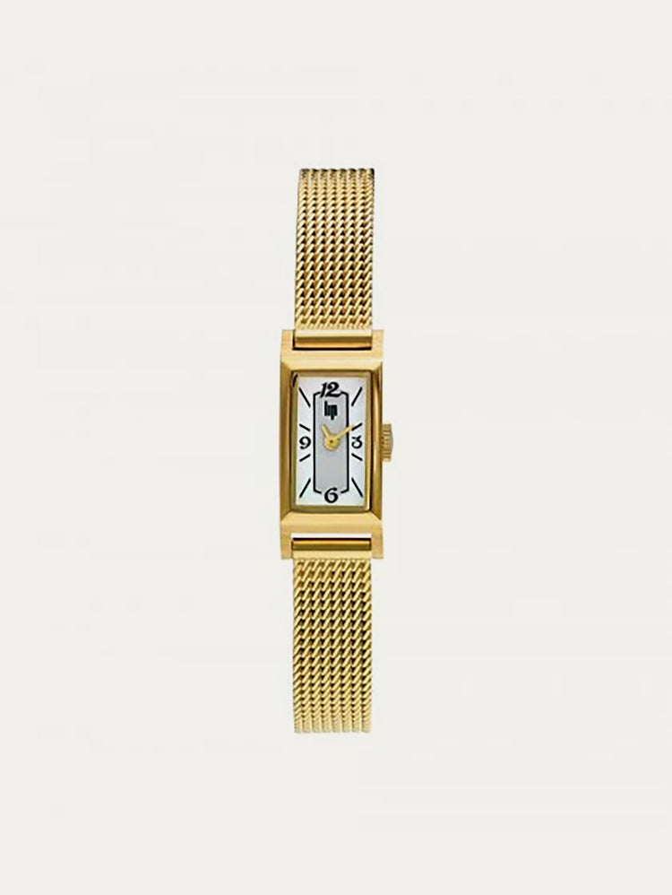 Montre Lip - Churchill T13 maille milanaise dorée