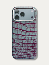 Leather Case for iPhone 18 Pro / 18 Pro Max - Alligator Borealis