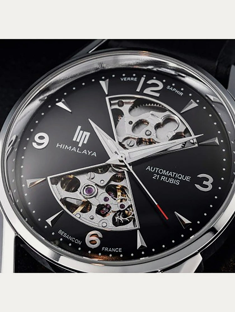 Lip watch - Himalaya 40mm hourglass black dial