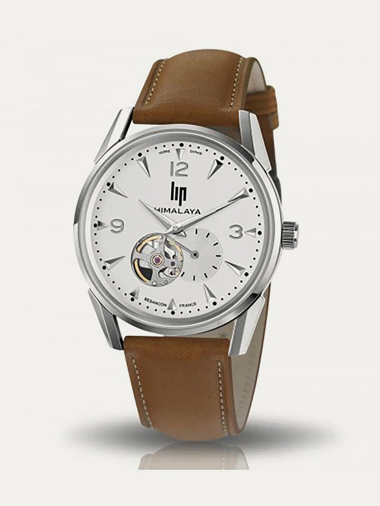 Montre Lip - Himalaya 40mm coeur battant bracelet marron