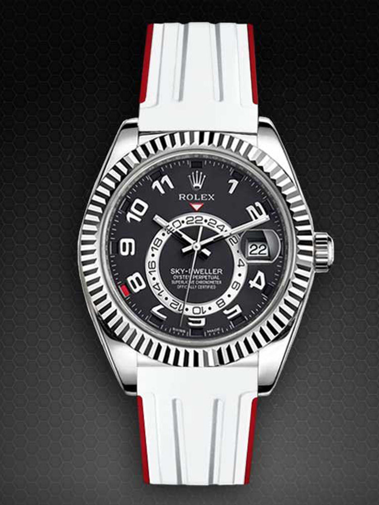 Rolex - Rubber B - Rubber Strap for Sky-Dweller on Leather - VulChromatic®