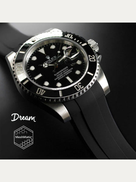 Rolex - Rubber B - Bracelet caoutchouc pour Submariner 40mm Ceramic - The Dream Strap
