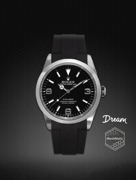Rolex - Rubber B - Bracelet caoutchouc pour Explorer I 39mm - The Dream Strap