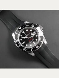 Rolex - Rubber B - Bracelet caoutchouc pour Sea-Dweller 43mm - Série boucle ardillon ref. 126600