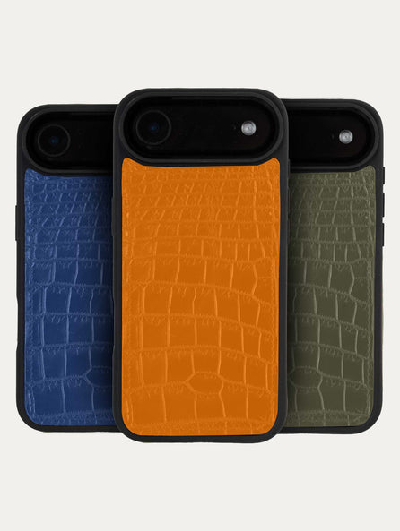 Coque cuir "Sport" pour iPhone 17 Air - Alligator