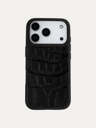 Coque cuir "Sport" pour IPhone 18 Pro / 18 Pro Max - Alligator
