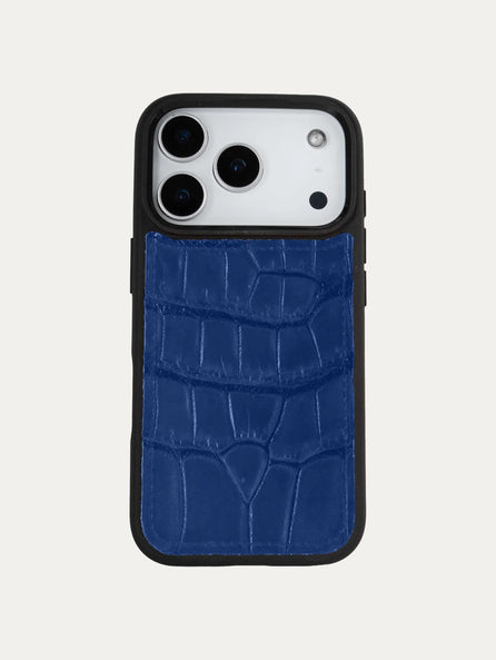 Coque cuir "Sport" pour iPhone 17 Pro / Pro Max - Alligator