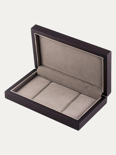 Smartphone or bracelet storage box – Dark brown wood