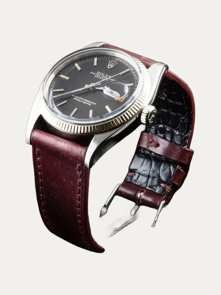 Classic leather watch strap – Cordovan
