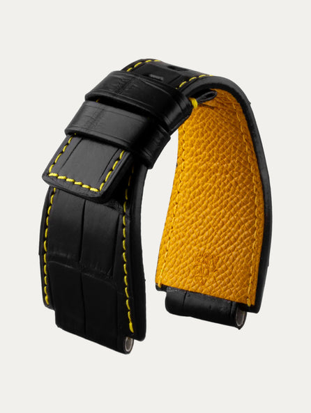 Bell & Ross – Bracelet Alligator couture constratée