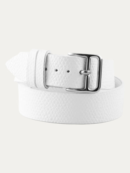 Bracelet ornemental cuir type Hermès - Veau grainé (noir, blanc, marron foncé, marron moyen, marron caramel, rouge, orange, rose, violet pâle)