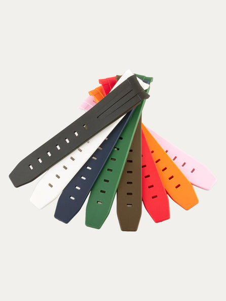 Rolex – Bracelet montre intégré caoutchouc FKM avec boucle ardillon – Rubber