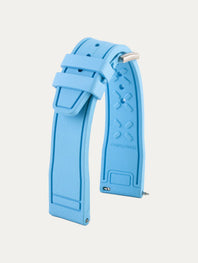 IWC Pilot style rubber watch strap - Rubber (black, blue, green, brown, red...)