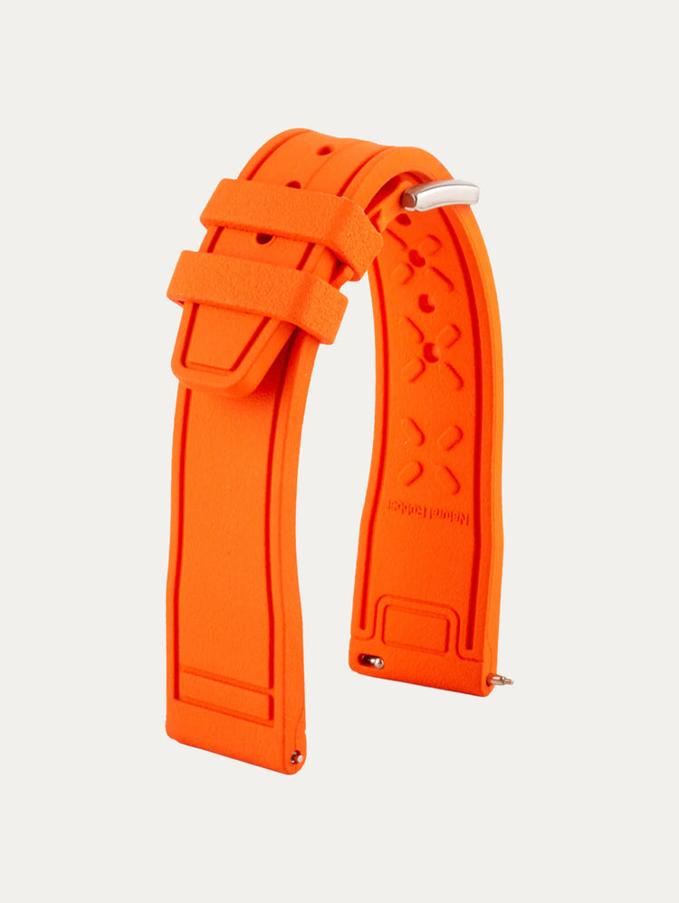 IWC Pilot style rubber watch strap - Rubber (black, blue, green, brown, red...)