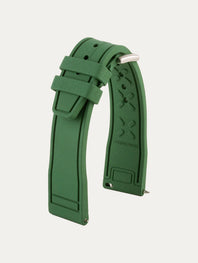 IWC Pilot style rubber watch strap - Rubber (black, blue, green, brown, red...)