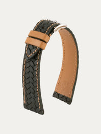 Bracelet montre - Veau tressé