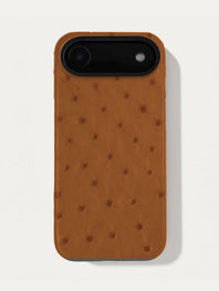 Leather case for iPhone 17 Air - Ostrich