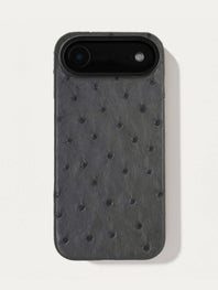 Leather case for iPhone 17 Air - Ostrich