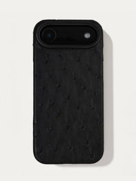 Leather case for iPhone 17 Air - Ostrich