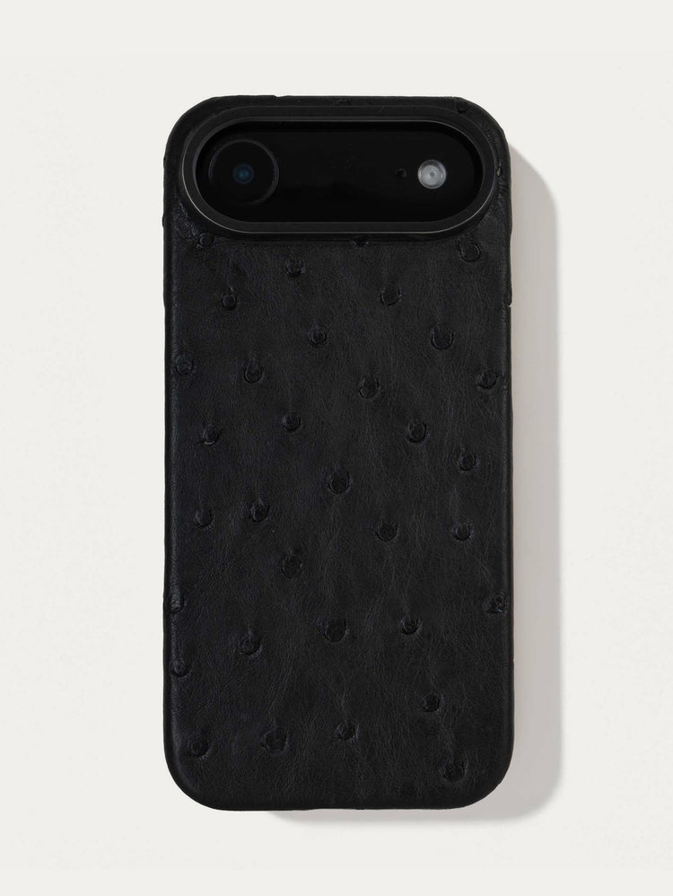 Leather case for iPhone 17 Air - Ostrich