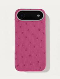 Leather case for iPhone 17 Air - Ostrich