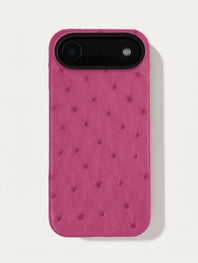 Leather case for iPhone 17 Air - Ostrich