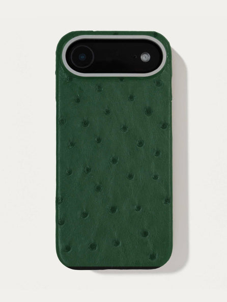 Coque cuir pour iPhone 17 Air - Autruche