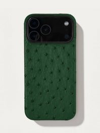 Leather case for iPhone 17 Pro / Pro Max - Ostrich