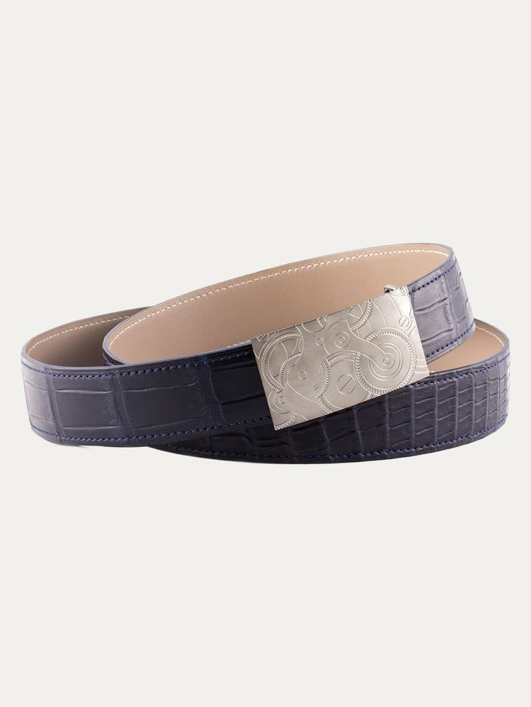Ceinture réversible type Hermès - Alligator