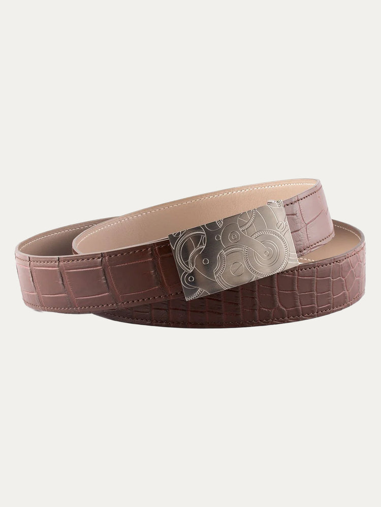 Ceinture réversible type Hermès - Alligator