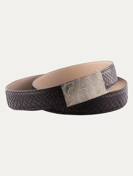 Ceinture réversible type Hermès - Python