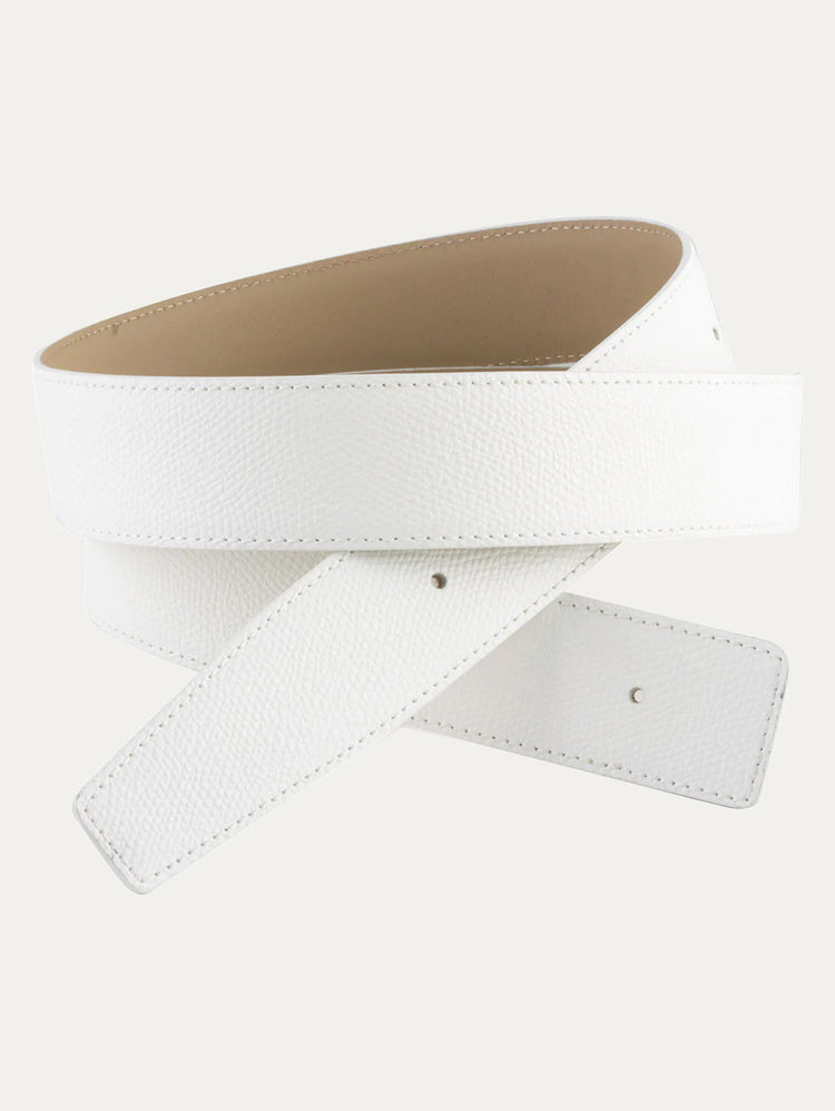 Classic Hermès-style leather belt - Grained calfskin