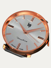 Lip Watch - Dauphine 29mm orange-brown leather strap