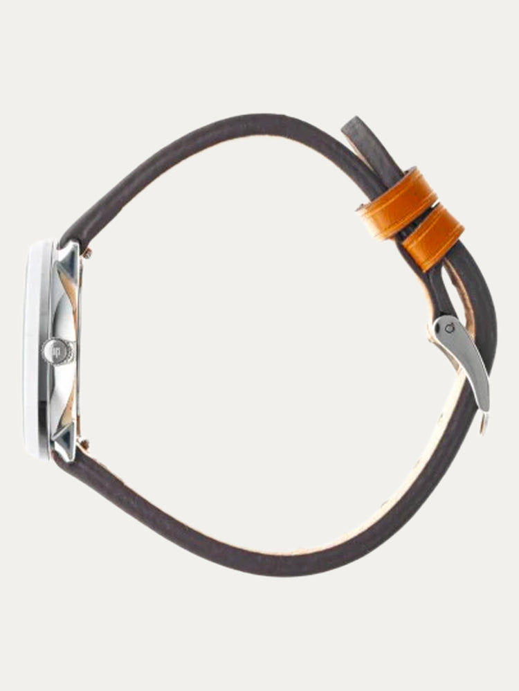 Lip Watch - Dauphine 29mm orange-brown leather strap