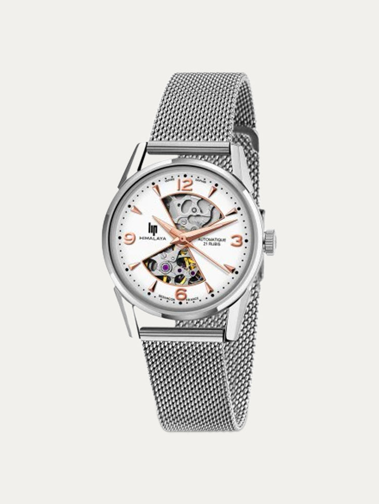 Montre Lip - Himalaya 33mm sablier maille milanaise acier