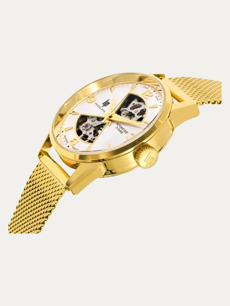 Montre Lip - Himalaya 33mm sablier maille milanaise dorée