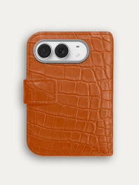 Leather Folio for iPhone Duo - Alligator