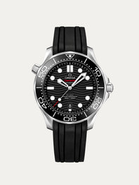 Omega - Rubber B - Bracelet caoutchouc pour Seamaster 300 - Série boucle ardillon