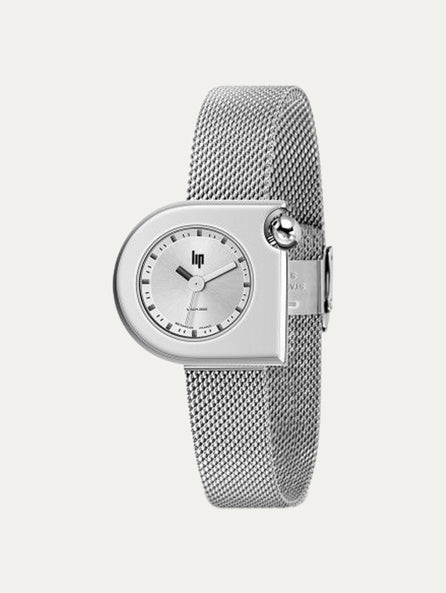Montre Lip - Mach 2000 mini maille milanaise acier