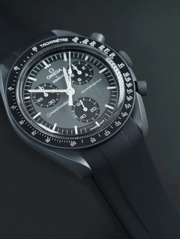 Omega - Rubber B - Rubber Strap for Speedmaster MoonSwatch - Tang Buckle Series